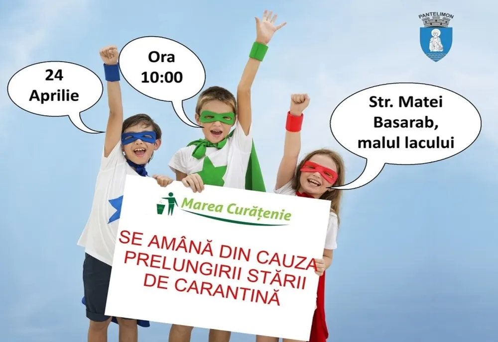 Pantelimon. Marea Curățenie se amână din cauza carantinei