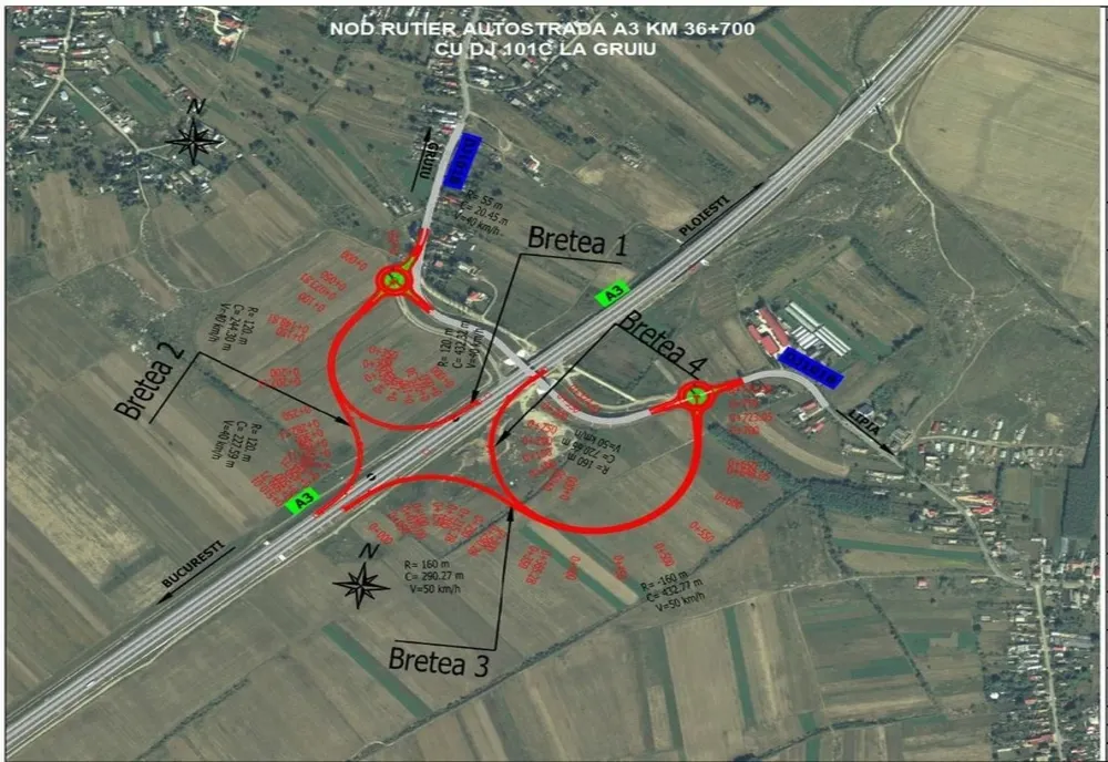 Au fost aprobate soluţiile tehnice pentru realizarea celor trei noduri rutiere pe autostrăzile A1, A2, A3