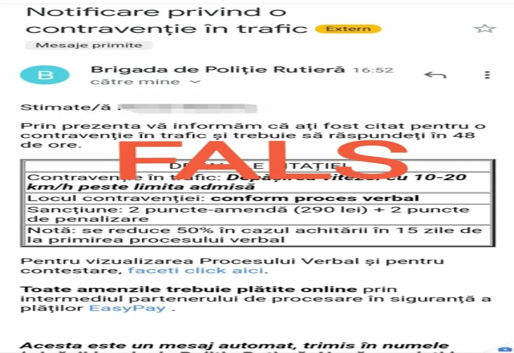 Escrocherii cu amenzi radar. Avertismentul Poliției Române pentru șoferi