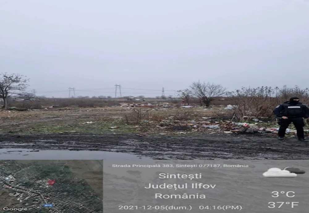 Razie a poliţiştilor ilfoveni şi a Gărzii de Mediu  la centrele de colectare a fierului vechi din Sinteşti şi Vidra