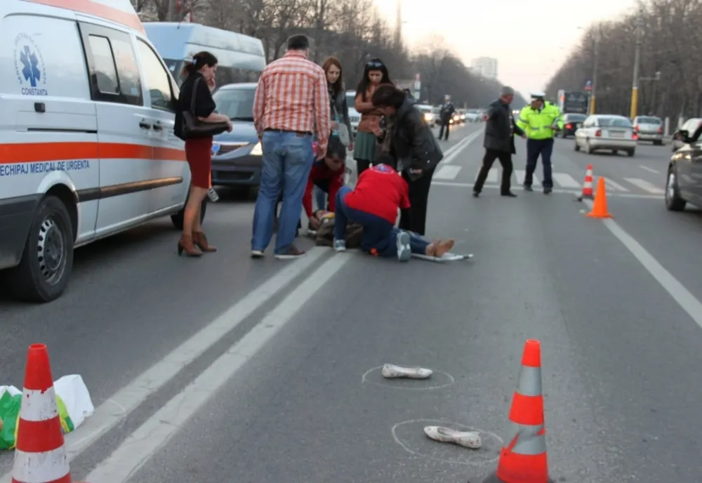 Bărbat de 60 de ani, lovit pe trecerea de pietoni pe DN1, la Tâncăbești-Snagov