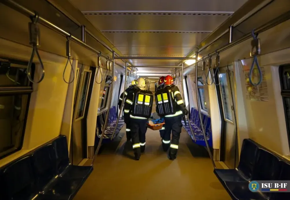 ISU București-Ilfov, exercițiu în staţia de metrou Eroilor