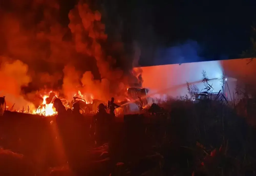 Ilfov. Incendiu la un depozit din Pantelimon