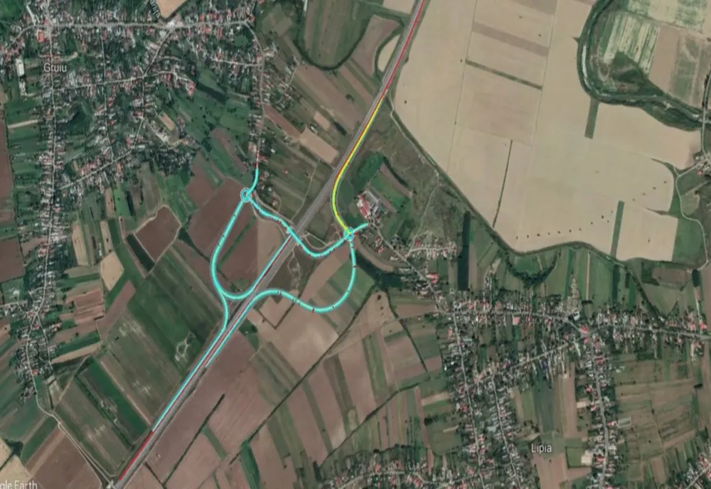 Proiect pentru nodul rutier A 3- DJ 101C din nordul judeţului Ilfov şi situat în zona comunelor Gruiu şi Nuci