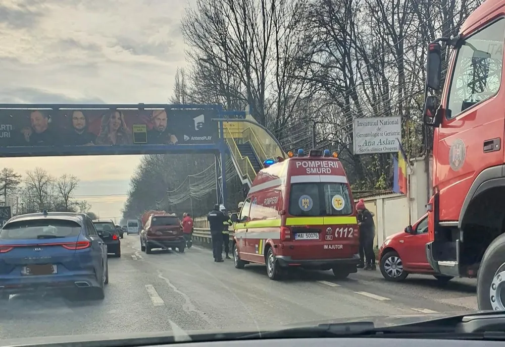  Trei autoturisme implicate într-un eveniment rutier pe DN1, la Otopeni