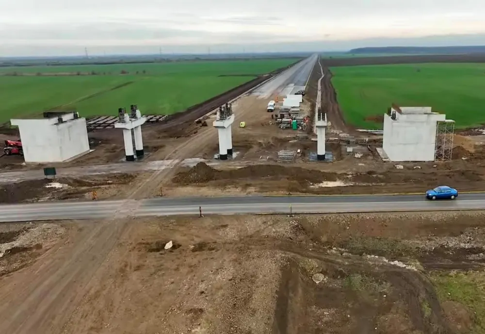 Stadiul lucrărilor pe Lotul 2 Nord al Autostrăzii Bucureştiului A0