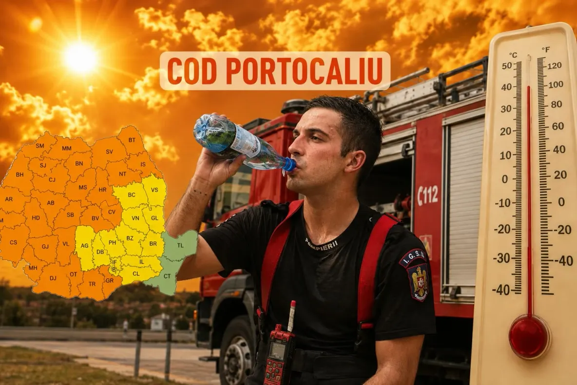 Alertă COD PORTOCALIU de caniculă! Sfaturile autorităților