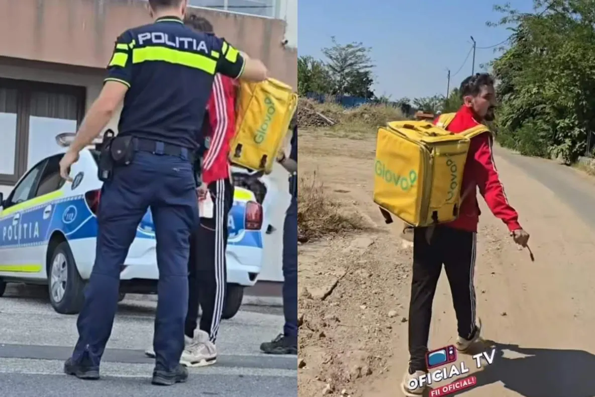  Hoț deghizat în curier, prins după ce a încercat să intre într-o locuință din România. Proprietarul l-a urmărit și a chemat Poliția 