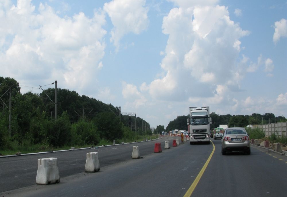 Trafic îngreunat pe Centura Bucureștiului, în zona localității Berceni din cauza unui autotren, rămas imobilizat pe carosabil