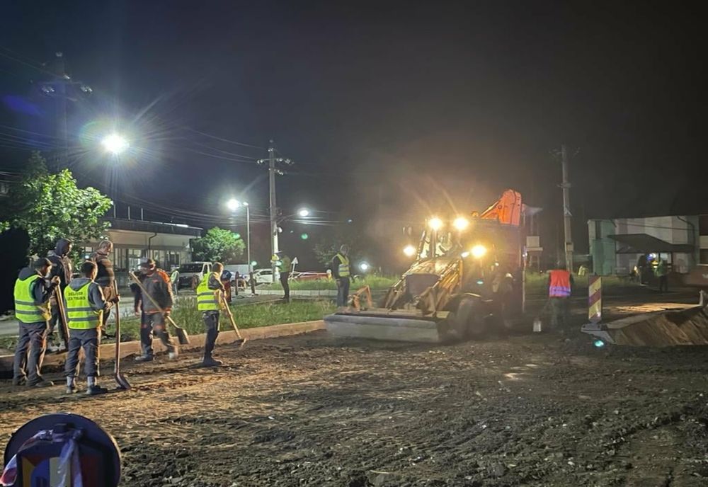 Lucrările la giratoriul de la intersecția DJ 601 – DJ 602 – Ciorogârla se vor efectua doar noaptea