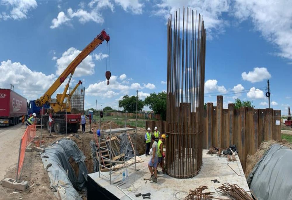 Lucrări pe toți cei 6 km de șantier ai Pasajului Popești-Leordeni – Olteniței