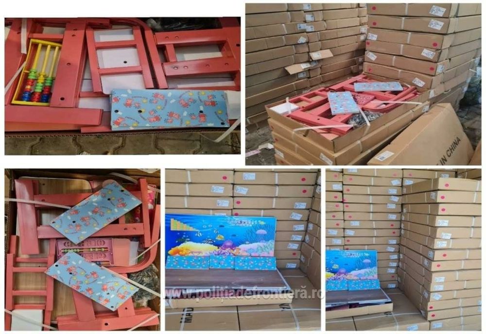 Fake-uri aduse din China pentru Ilfov, descoperite de Garda de Coastă