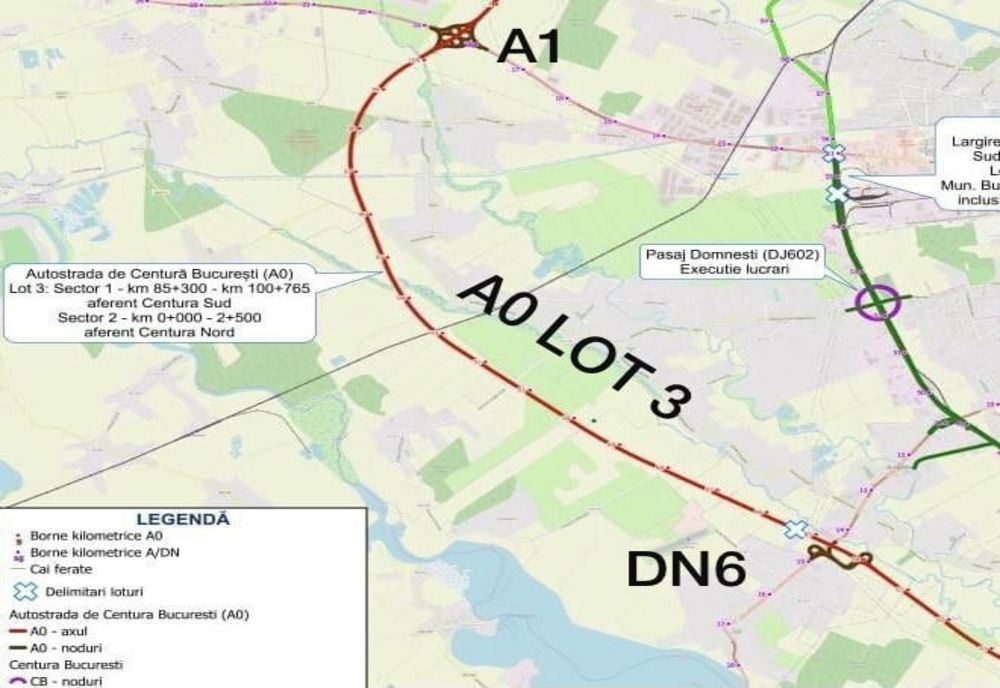 Start la lucrările pe Lotul III al A0 Sud – Autostrada Bucureștiului