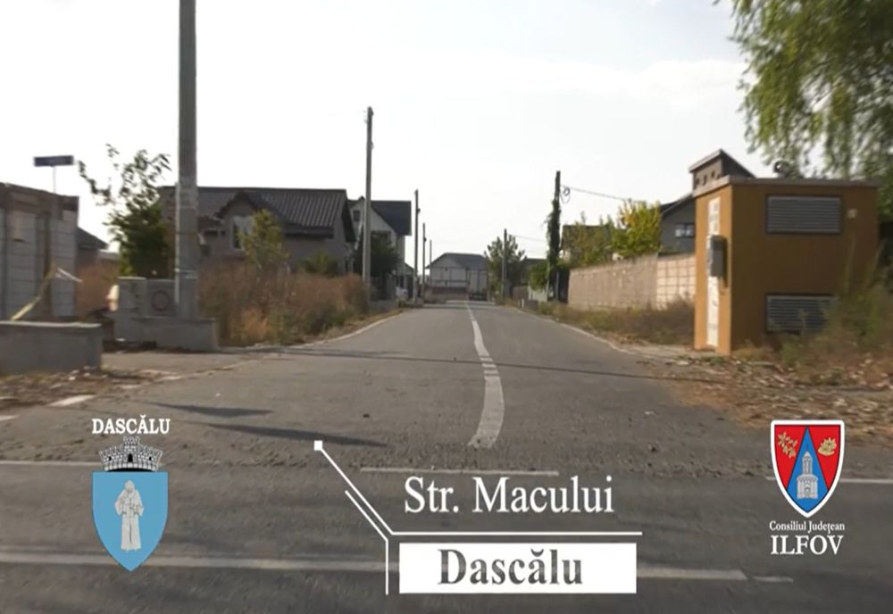 Ilfov. Mai multe străzi din Dascălu au fost reabilitate