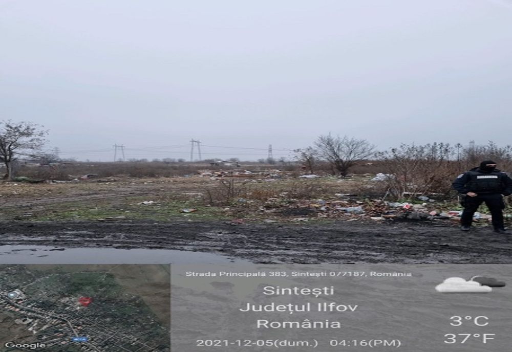 Razie a poliţiştilor ilfoveni şi a Gărzii de Mediu  la centrele de colectare a fierului vechi din Sinteşti şi Vidra