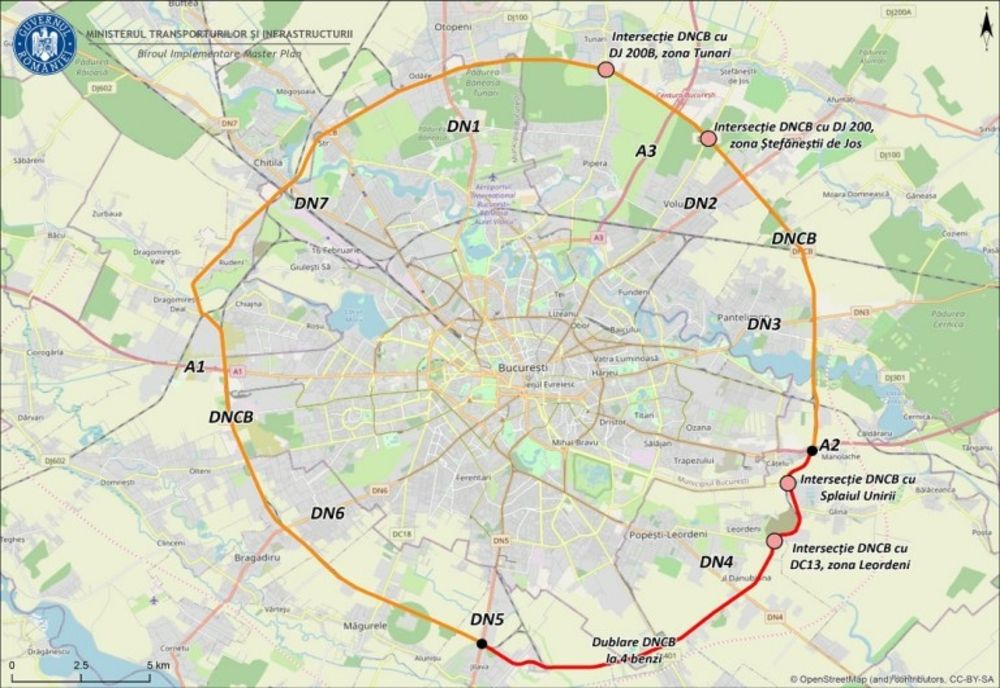 Toată Centura Capitalei va avea patru benzi