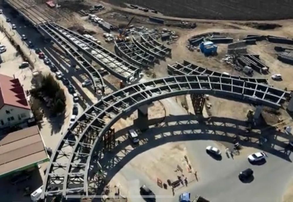 Lucrări în grafic la pasajul Berceni