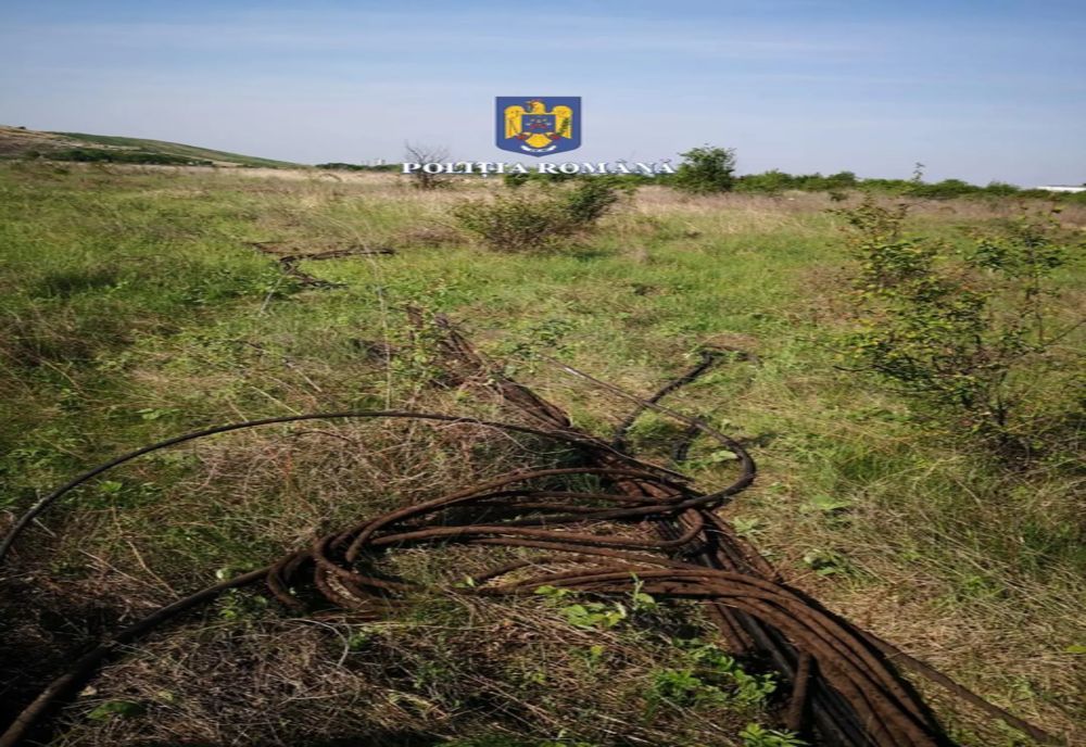 Prinși la furat de cabluri de cale ferată
