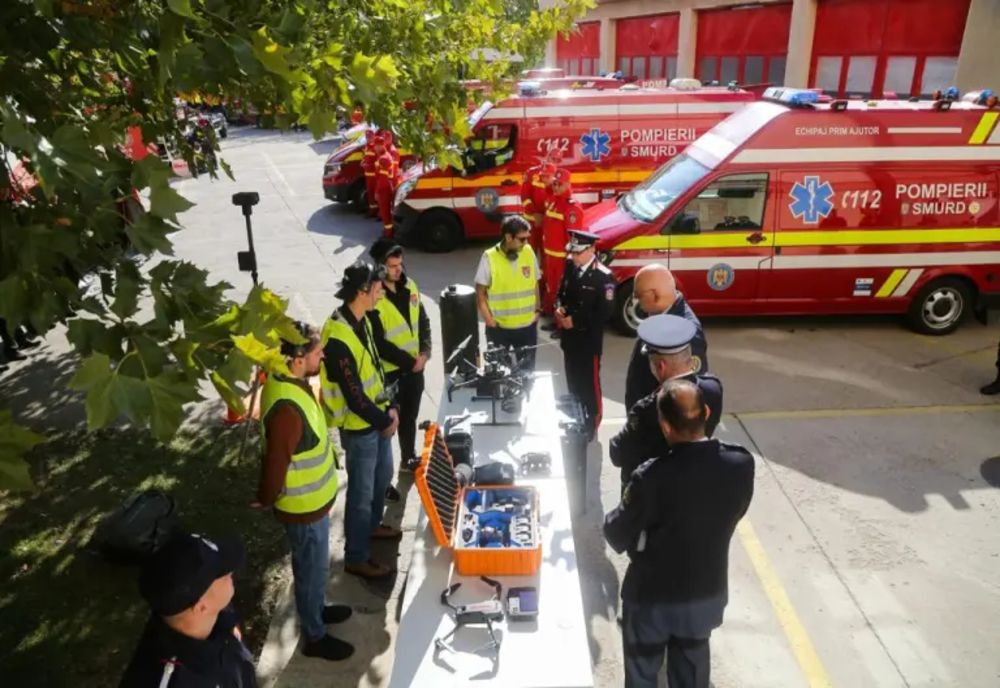 Drona CJ Ilfov, prezentată unei delegații oficiale a Apărării Civile din Iordania