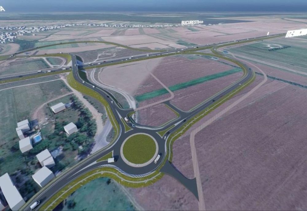 Nodul rutier A3- DJ 101 C din nordul judeţului Ilfov, în zona Gruiu- Novaci, a fost avizat