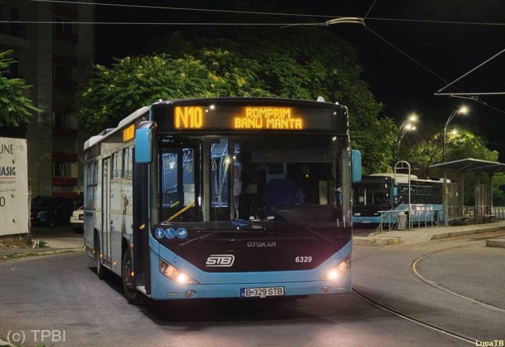 TPBI: linia N10, deviată pe Calea Plevnei în nopțile de vineri, sâmbătă și duminică