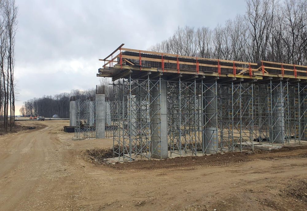 Stadiul execuției lucrărilor la Lotul 3 al Autostrăzii Bucureștiului A 0 este ascendent