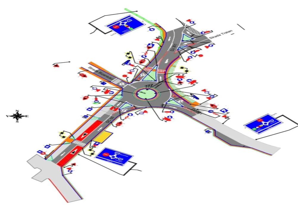 Ilfov. Sens giratoriu la Cernica