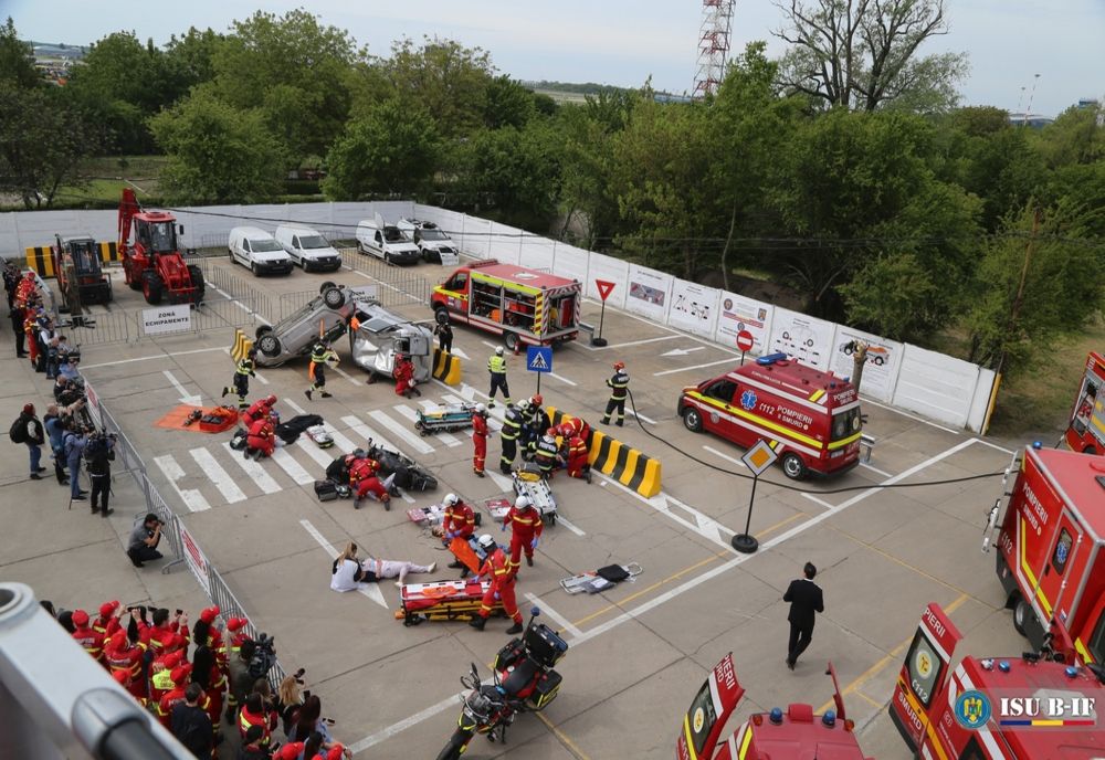 Ilfov. Poligon pentru antrenament în operaţiuni de descarcerare la Otopeni