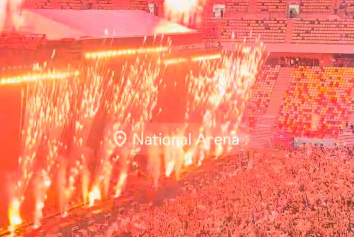 Incendiu pe scena de la Arena Națională în timpul concertului lui Max Korzh