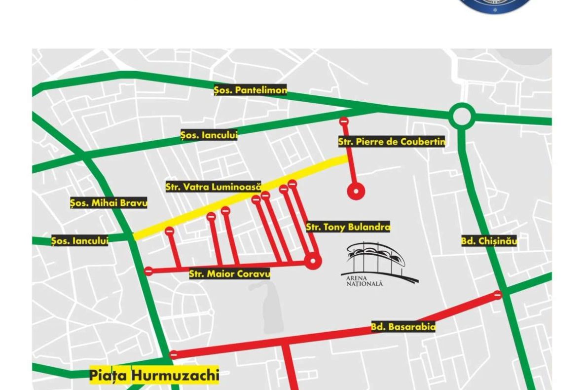 Restricții de trafic în București pentru concertul Iron Maiden de pe Arena Națională. Ce bulevarde vor fi închise