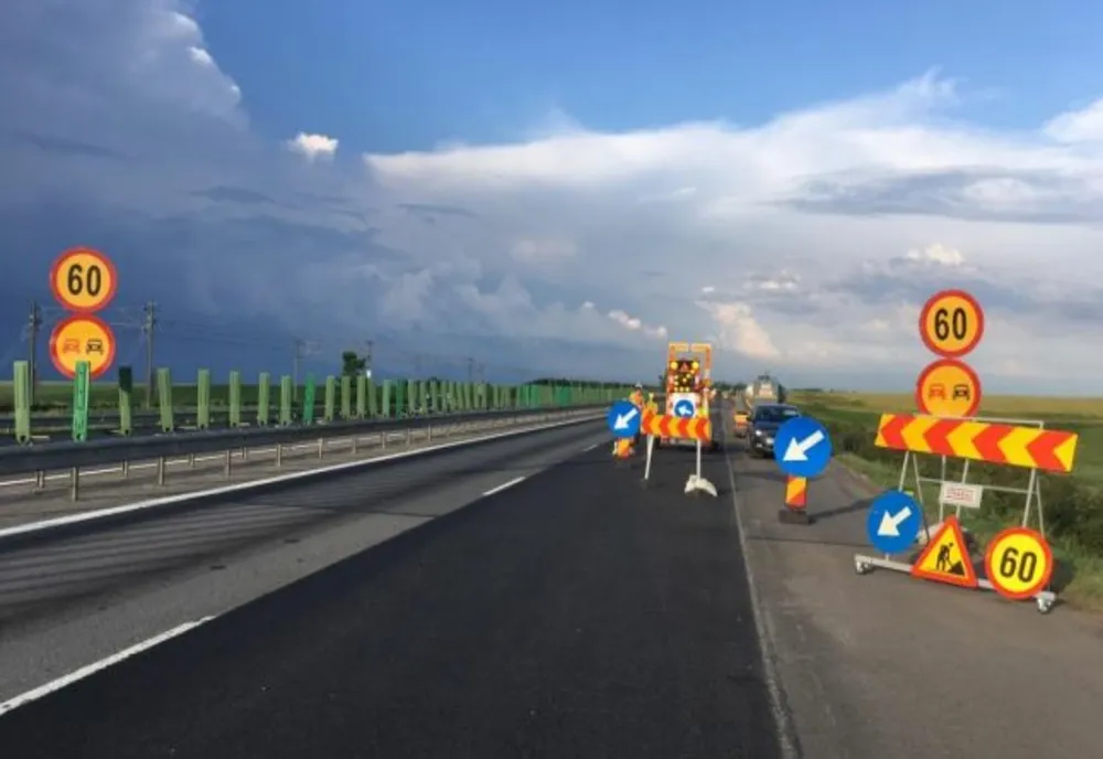 Circulație deviată pe A2, în județul Ilfov, din cauza unor lucrări de reabilitare