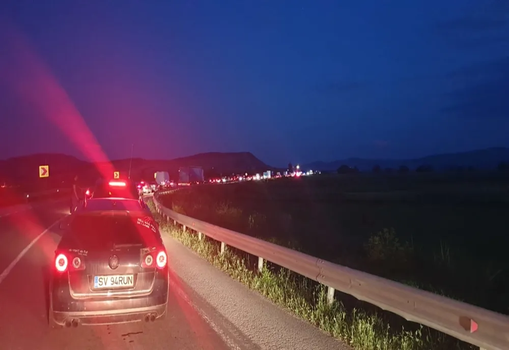 Coliziune în lanț pe A1, în județul Ilfov. Șase autovehicule sunt implicate