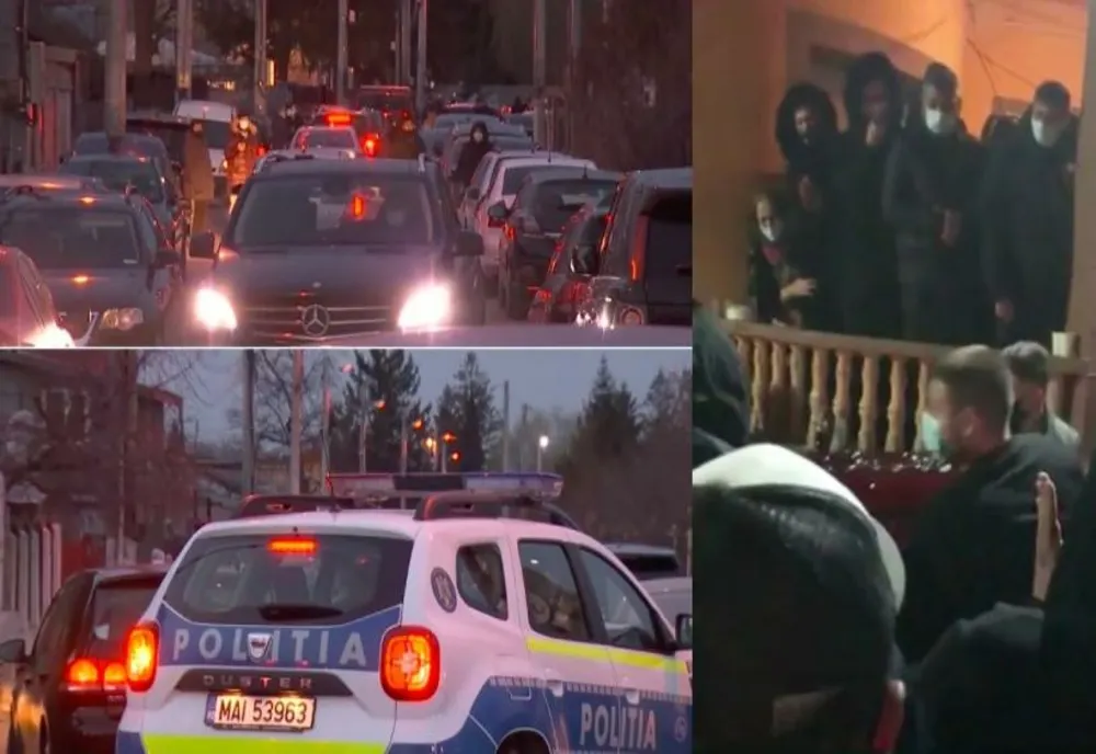 Priveghi spart de oamenii legii, la Chitila
