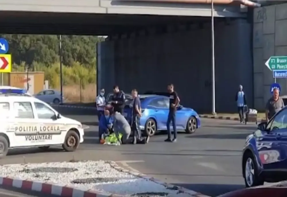 Polițist local din Ilfov, spulberat în intersecție în timp ce dirija traficul