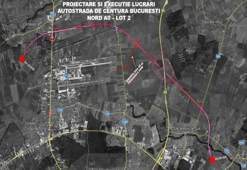 Ilfov. Organizare de șantier pe Lotul II al Autostrăzii A0 Nord