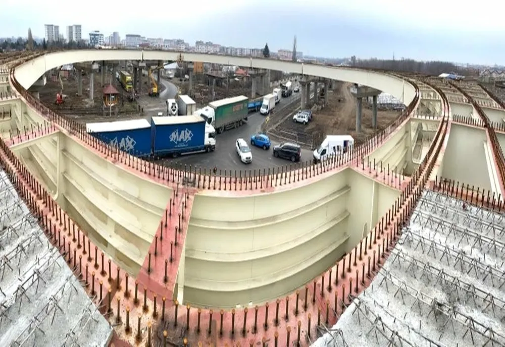 La Pasajul Domnești, se lucrează la racordarea rampei de urcare dinspre Chiajna cu Centura Capitalei