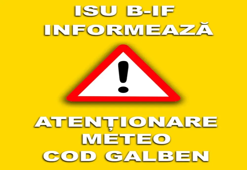 Atenționare meteorologică cod galben de căldură