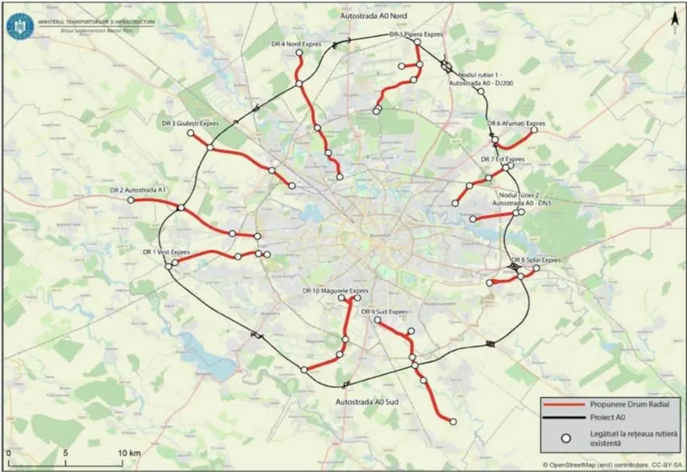 A început licitaţia pentru unul din cele 10 Drumuri Radiale pentru regiunea Bucureşti-Ilfov