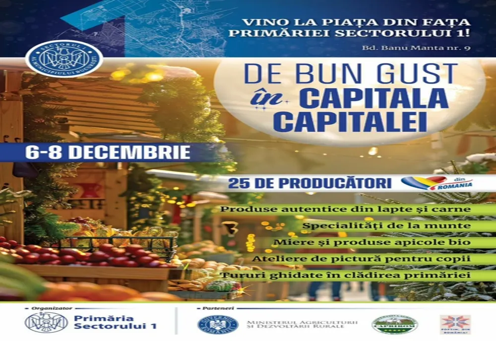 TÂRGUL DE PRODUSE TRADIŢIONALE ROMÂNEŞTI „POFTIM, DIN ROMÂNIA!”, ORGANIZAT DE SFÂNTUL NICOLAE