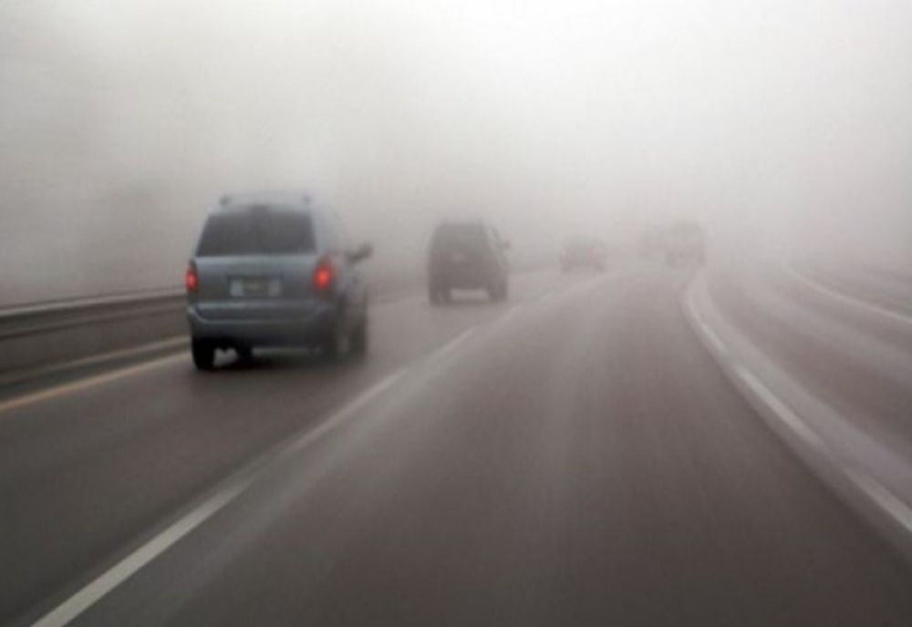 Ceață densă pe A1 București-Pitești, în județele Giurgiu și Ilfov