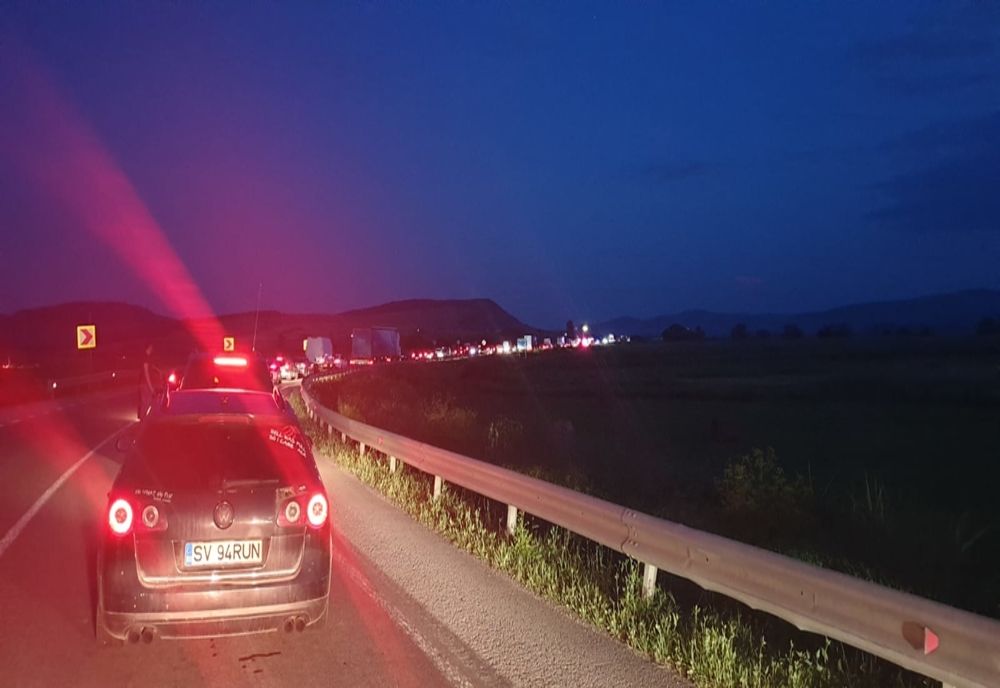 Coliziune în lanț pe A1, în județul Ilfov. Șase autovehicule sunt implicate