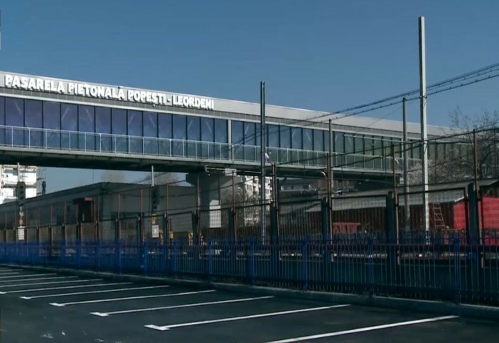 Pasarelă pietonală inaugurată între Sectorul 4 și Popeşti-Leordeni