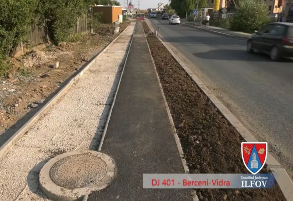 DJ 401 Berceni – Vidra, modernizat și reabilitat în proporție de 75%