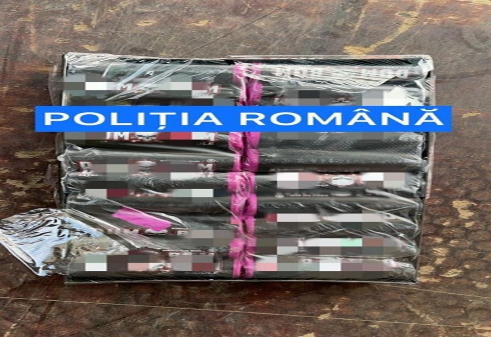 Dubiță plină cu ”bombițe” la Otopeni