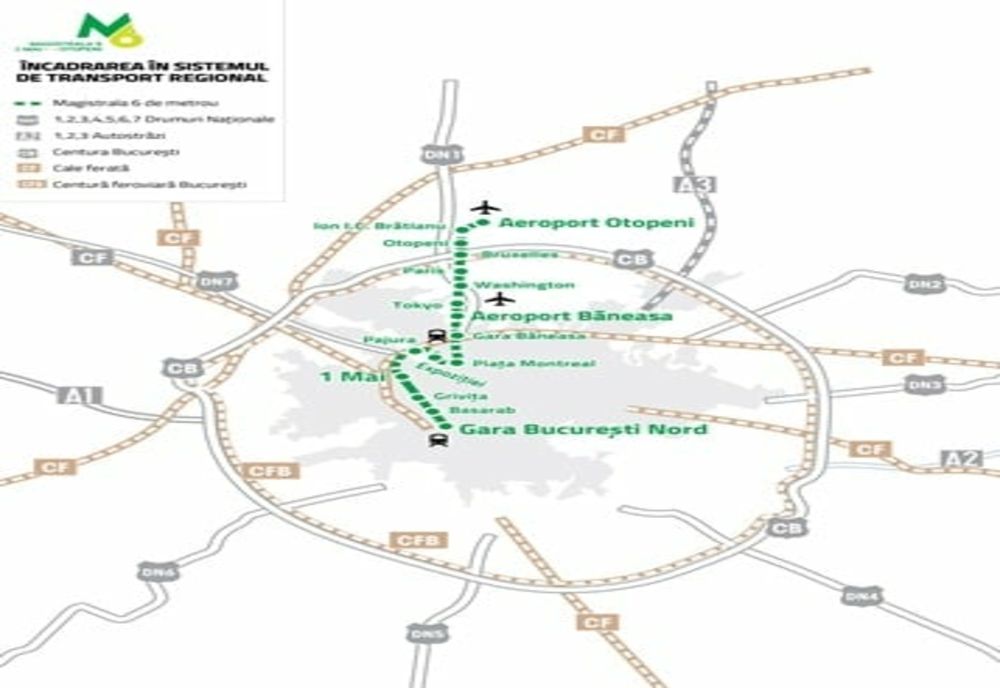 Au fost depuse candidaturile pentru M6, secțiunea Tokyo – Aeroport Otopeni