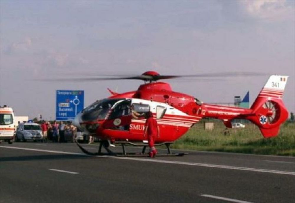 Accident violent pe DN1, la Otopeni. Trei victime au avut nevoie de îngrijiri medicale. Intervine elicopterul SMURD