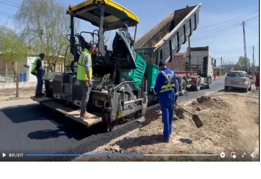 Lucrări de asfaltare pe DJ 401A