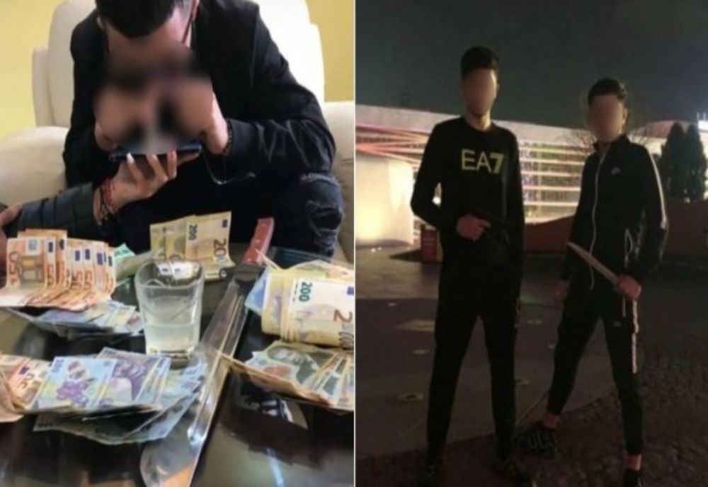 Ilfov. Mai mulți tineri interlopi au fost săltaţi de mascaţi după ce s-au pozat cu pistoale şi droguri