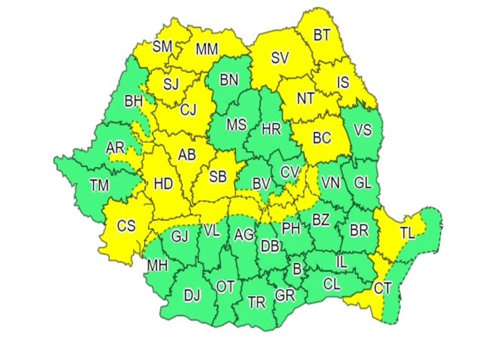 Meteorologii au emis o avertizare COD GALBEN de instabilitate atmosferică accentuată! Cât durează