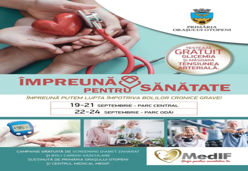 Otopeni. Campanie pentru depistarea precoce a diabetului zaharat